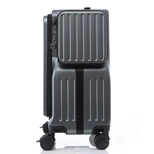 Maleta con marco <span class=keywords><strong>de</strong></span> aluminio <span class=keywords><strong>de</strong></span> 20 pulgadas <span class=keywords><strong>Equipaje</strong></span> <span class=keywords><strong>de</strong></span> <span class=keywords><strong>mano</strong></span> Hardside Apertura frontal doble Bloqueo TSA Silencioso Ruedas 360 <span class=keywords><strong>Equipaje</strong></span> <span class=keywords><strong>de</strong></span> facturación - Product Image 5