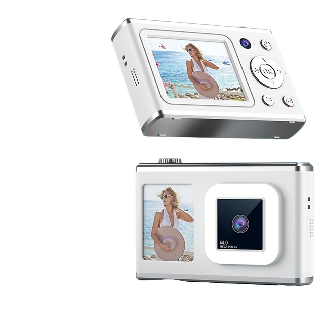 CCD 4K Optical Zoom (7.1x-16x) Digital Camera 2"-3" Screen Image Stabilization Dual Camera Selfie Capable Beauty Enhancement TF