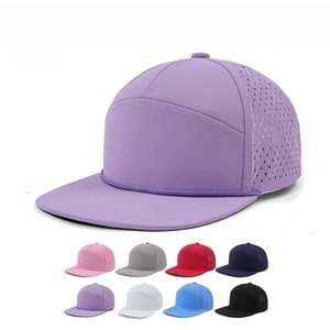 Gorra <span class=keywords><strong>de</strong></span> Béisbol para Hombre, <span class=keywords><strong>de</strong></span> 7 Paneles, con Visera Plana, Impermeable, <span class=keywords><strong>de</strong></span> Secado Rápido, con Cuerda, Transpirable, con Corte Láser, para Montañismo al Aire Libre - Product Image 1