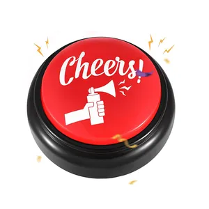 Заводская пользовательская звуковая кнопка для подарка, новинка, забавный подарок, звуковая кнопка с воздушным рожком, легкая кнопка для рекламы