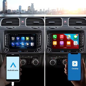 Estéreo para Auto Android 2 Din para VW <span class=keywords><strong>Volkswagen</strong></span> Polo Bora Passat CC Jetta <span class=keywords><strong>Tiguan</strong></span> con CarPlay Inalámbrico, GPS, Bluetooth y WiFi - Product Image 4
