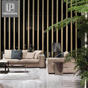 Nouveau modèle personnalisable de canapé de salon de luxe moderne en cuir pleine fleur du Guangdong, ensemble de canapés 7 places pour écoles et salons - Product Image 5