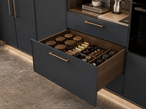 Sistema di Armadietti da Cucina Personalizzati con Dispensa Nascosta, Garage per Elettrodomestici, Bar Caffè, Contenitore Estraibile e <span class=keywords><strong>Mobile</strong></span> <span class=keywords><strong>Forno</strong></span> Integrato - Product Image 3