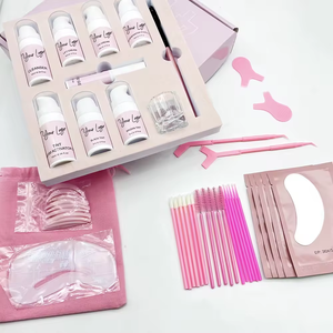 Etiqueta privada 4 en 1 Lash Brow Lift Tint Kit Eyebrow Eye Lash Lifts Kit Brow <span class=keywords><strong>Eyelash</strong></span> Lamination Lifting Perm Set con bálsamo de pegamento - Product Image 5