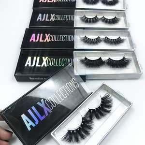 wholesale strip lashes wispy false lashes wholesale mink eyelashes vendors holographic custom LASHBOX eyelash packaging