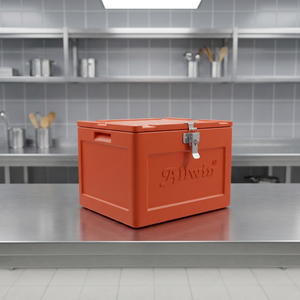Alwin Plastic Cooler <b>Box</b> Rectangle Insulated Outdoor <b>Camping</b> Classic Style Red PP Material - Product Image 3