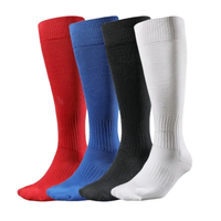 Chaussettes de football OEM Elite, épaisses et rembourrées, en polyester, antidérapantes, unisexes, tricotées.