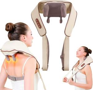 Masajeador de cuello portátil nuevo 2024 al por mayor masajeador de hombros de tejido profundo herramienta de masaje de espalda y cuello - Product Image 1