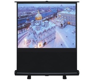 Projecteur portable électrique motorisé de haute qualité de 100 pouces Tissu à gain élevé Flexible 16:9 Tissu à gain élevé de haute qualité Pull-Up