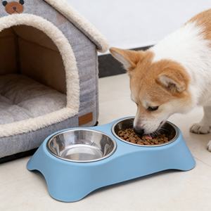 Vente flash : grand bol en acier inoxydable pour nourriture et eau pour chiens et chats, antidérapant, détachable, fournitures d'alimentation pour animaux de compagnie, base durable anti-déversement - Product Image 4
