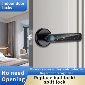 High Security Smart <strong>Knob</strong> Lock TTLock for Wood <strong>Doors</strong> Aluminium Alloy Cloud Data Storage WiFi for 50 Users Type-C App Smartphone - Product Image 3