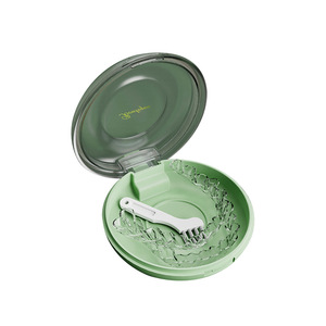 Portable Braces Case Round Yellow Invisible Orthodontic Retainer Storage Box For Teeth Alignment Care - Product Image 2