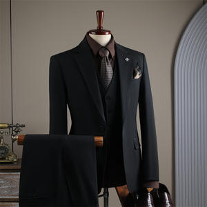 Trajes de hombre personalizados de fábrica de alta calidad OEM de lujo 3 piezas trajes de hombre para boda trajes de trabajo formales para hombre - Product Image 2