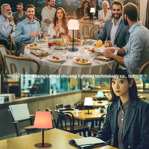Lampada da Tavolo LED Solare per Esterni, Stile Nordico, <span class=keywords><strong>RGB</strong></span>, Impermeabile, Ricaricabile, Decorativa per Ristoranti e Campeggio - Product Image 2