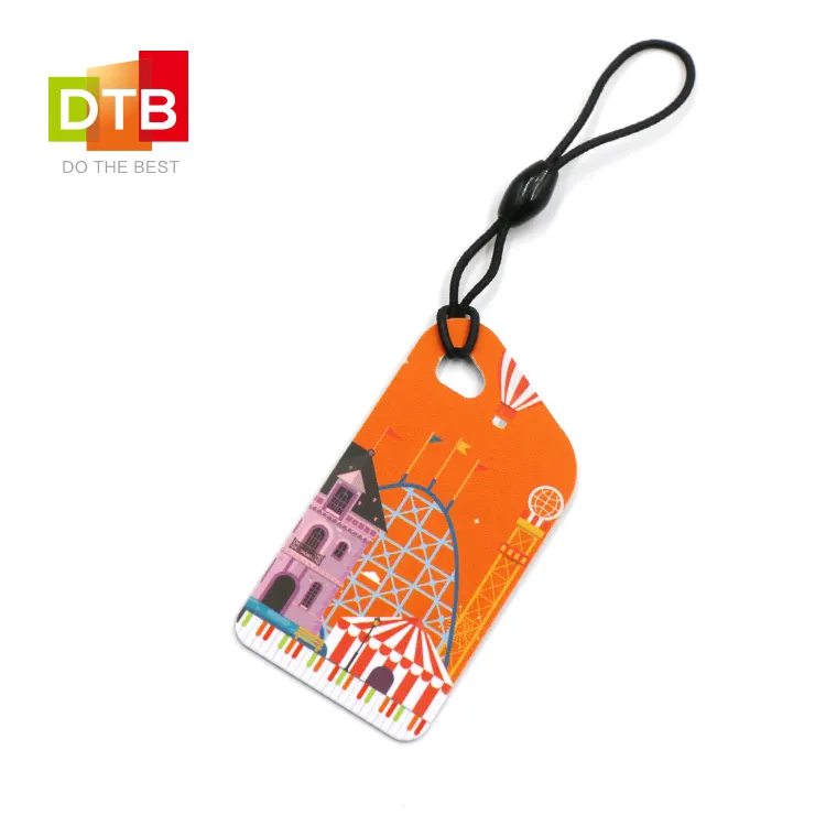 DTB RFID 125khz TK4100/1K rfid cartões chaveiro personalizado plástico