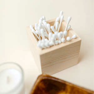 Bâtonnets de <span class=keywords><strong>coton</strong></span> double tête non tissés, tampon grand format, avec tige en plastique écologique chinoise et tige en papier, pour hôtel, 120 pièces avec sac de voyage - Product Image 2