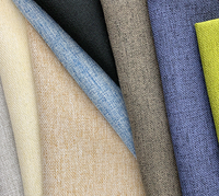 Tissu d'ameublement personnalisé pour la maison, 100% polyester, velours tissé, anti-boulochage, imprimé, pour canapé, rideaux