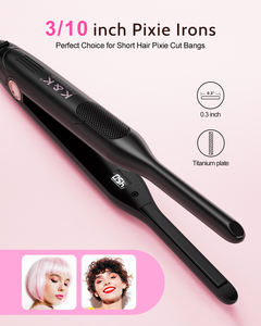 Plancha de Pelo Profesional de Cerámica, Mini Plancha Delgada para Cabello, Plancha para Barba de Hombre, Plancha para Cabello Corto - Product Image 6