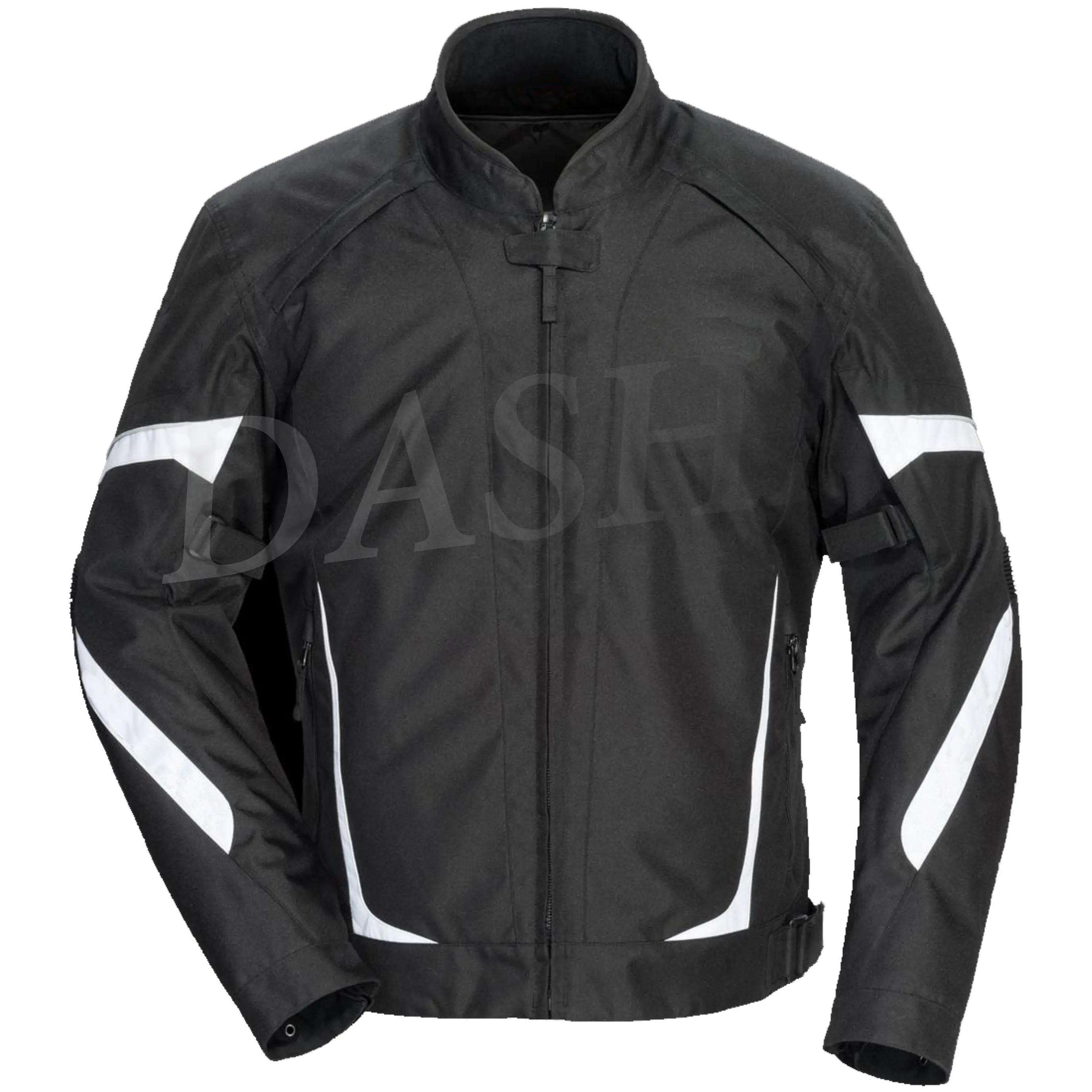 Haute qualité couleur unie manches longues 100% tissu imperméable vent II veste de moto pour hommes