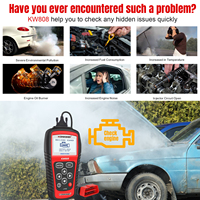 Escáner de Diagnóstico OBDII/EOBD Portátil KONNWEI de Fábrica Directa, Fácil de Usar, Lector de Códigos OBDII para Automóviles KW808