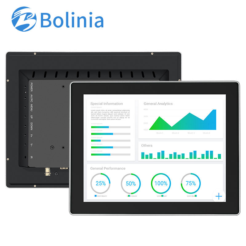 17 Inch 1280x1024 Capacitive Touch Screen Aluminum Frame Wall-Mounted OEM Industrial PC LCD Monitor New in Stock