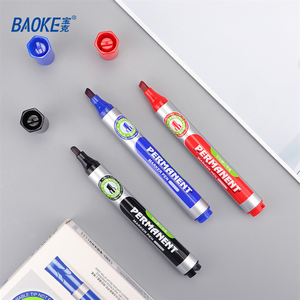 Marqueurs permanents à pointe plate de 4 mm à base d'huile <span class=keywords><strong>pour</strong></span> tissu, <span class=keywords><strong>encre</strong></span> rouge <span class=keywords><strong>indélébile</strong></span>, 3 choix de couleurs, vente en gros - Product Image 4