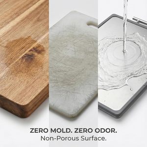 Tabla de Cortar de Madera de Nogal Personalizada para Cocina, Doble Cara, Acero Inoxidable 304, Ecológica, Antibacteriana, Apta para Lavavajillas - Product Image 4