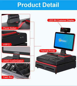 Terminal Punto de Venta Todo en Uno de 15.6 Pulgadas, Dispositivo de Caja Registradora para Supermercado, Sistema POS con Impresora, Escáner y Hardware - Product Image 3