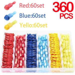 Conectores de cable de nailon serie T, 360 piezas, 0,5-6 mm2, 12-22 AWG, bloques de terminales enchufables para cableado eléctrico - Product Image 2
