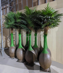 Botella de <span class=keywords><strong>vino</strong></span> artificial resistente a los rayos UV, árbol de coco, palmera hecha a mano para interior, exterior, Hotel, restaurante, decoración, planta perenne - Product Image 2