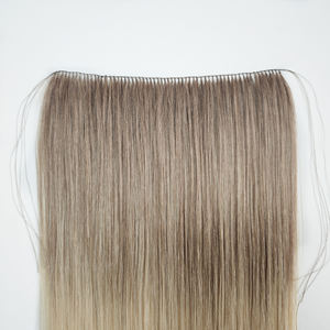 डबल खींची हुई पंख रेखा क्रोकेट मानव बाल वेफ्ट एक्सटेंशन - Product Image 2