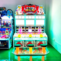 Machine de tir d'arcade à monnayeur pour enfants, thème chien et ours, équipement de divertissement métallique à un joueur pour centres commerciaux