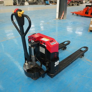 Transpaleta eléctrica con batería de litio de 1500KG-2000KG, conector de alimentación de Motor de CC, 550mm, 685mm, ancho de horquilla para puerto de carga - Product Image 4