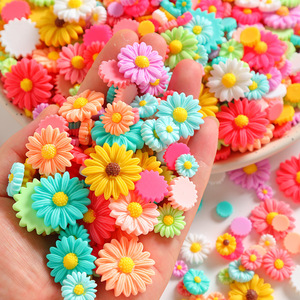 Accessoires pour coques de téléphone DIY en résine motif tournesol, accessoires pour cheveux d'enfants, marguerite - Product Image 2