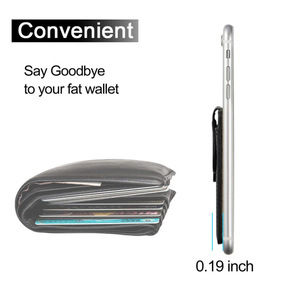 Customized PU leather phone <b>card</b> <b>holder</b>, creative cap-style gift <b>card</b> <b>holder</b>, 3M adhesive backing <b>card</b> <b>holder</b> - Product Image 2
