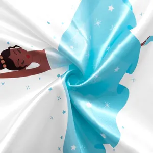 Cartoon Baby Meisje Wieg Satijn Nursery Sheet Zijde Mini Crib Sheet Voor Baby