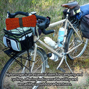 Baiyuheng Corda de sobrevivência para acampamento, caminhada, corda multicolorida com 7 fios, material paracord 550 preto, ideal para uso em acampamento - Product Image 5