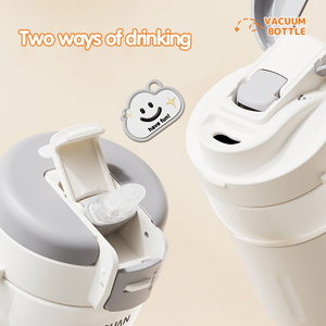 Fuquan <span class=keywords><strong>Pooh</strong></span> 2025 in acciaio inox tazza doppia tazza portatile ad alto valore del caffè sottovuoto Design moderno per l'ufficio degli studenti - Product Image 3