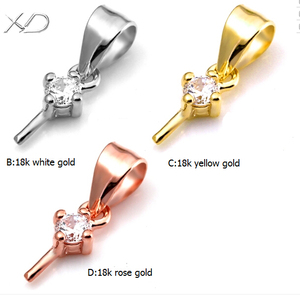 Phụ Kiện Lắp Đặt Mặt Dây Chuyền Bằng Bạc Thật XD, Mặt Ngọc Trai, Mặt Gắn Trang Sức Dạng Bán Cố Định - Product Image 2