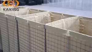 Sınır koruma ve istinat duvarları için kare delikli Kaking ağır galvanizli demir kaynaklı örgü Gabion sepeti - Product Image 4