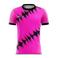 Kostenloser Druck 23-24 Saison Fußball Top Qualität Home Fan Player Atmungsaktiv Pink Soccer Jersey OEM ODM