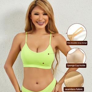 シームレスブラ女性用下着セクシーなブラとパンティ新デザイン - Product Image 5