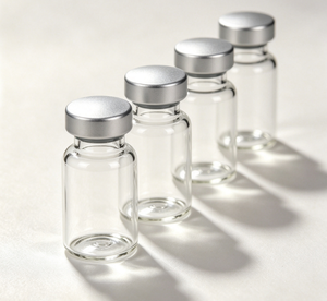Smooth Matte Silver Aluminum Cap Clear Borosilicate <b>Crimp</b> Vials, Airtight Empty Mini Glass Bottles For Small Merchandise Sample - Product Image 4