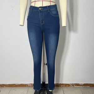 Channel S-XXXL Pas Cher Stretch <span class=keywords><strong>Taille</strong></span> <span class=keywords><strong>Haute</strong></span> Plaine Femmes <span class=keywords><strong>Super</strong></span> <span class=keywords><strong>Skinny</strong></span> Leg Denim Jeans - Product Image 2