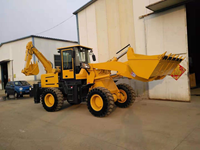 Backhoe Loader Diesel 6.5 Ton 4x4, Sasis Bertulang Kuat dengan Pompa Kawasaki untuk Konstruksi Jalan