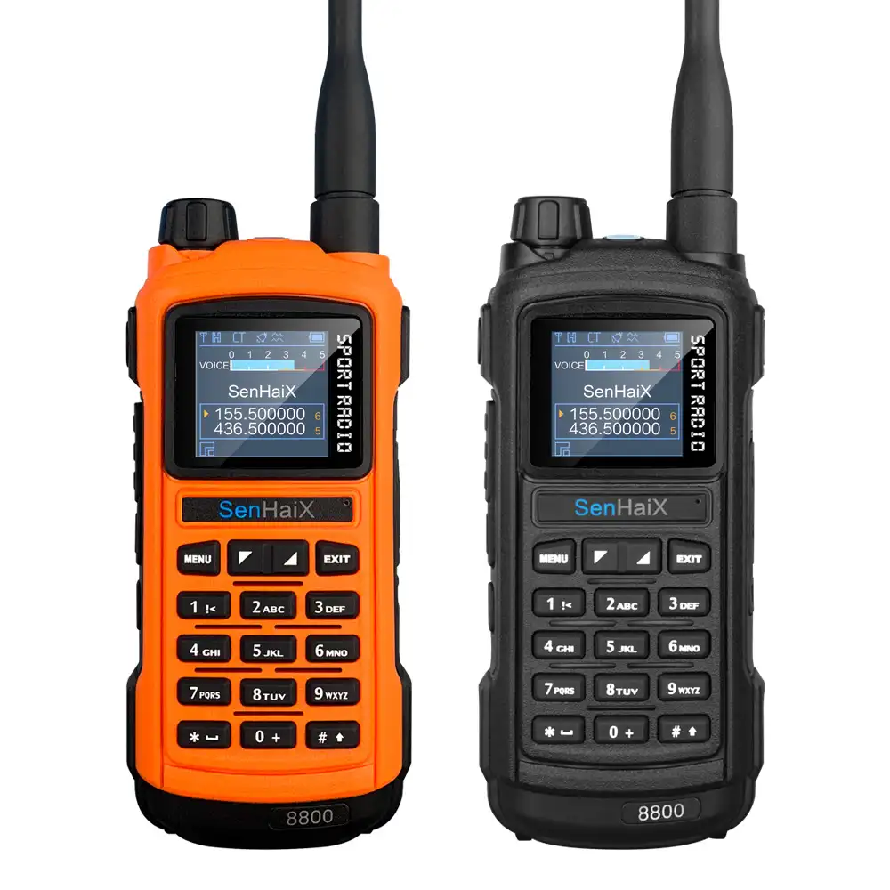 하이킹 무전기 5 와트 양방향 라디오 VHF/UHF 햄 라디오 FCC 승인 프로그램 전화 SenHaiX 8800