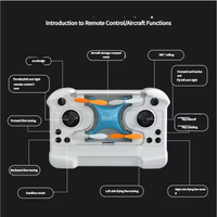 Mini 360 rouleau quatre axes Drones avions de poche électriques jouet enfants niveau débutant hauteur fixe en plastique hélicoptère télécommandé