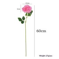 Rose artificielle de qualité supérieure, toucher réel, hydratante, pour la maison, vase de table, arrangement floral de luxe pour salon, décoration intérieure