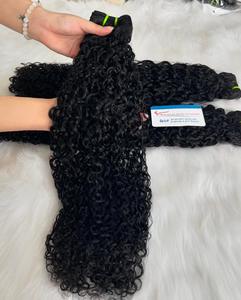 Une grande quantité de paquets de cheveux bouclés/rebondissants/pixie vietnamiens cuits à la vapeur cheveux traités pas d'enchevêtrement pas de perte de trame de génie - Product Image 6