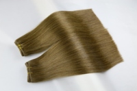 Lot de mèches de cheveux vierges russes 14A, couleur blonde, alignées sur les cuticules, double épaisseur, pour tissage